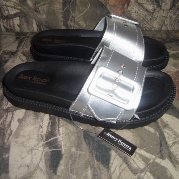 Henry Ferrera Shoes - Slip-On Comfort Sandals with Buckle 7